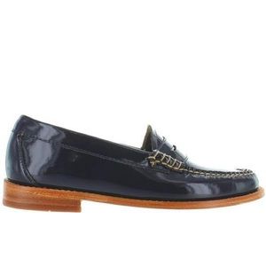Whitney Weejuns Navy Patent Loafers